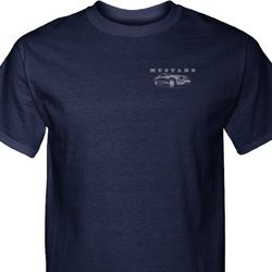 Ford Mustang with Grill Pocket Print Tall Shirt Ford Mustang with Grill Pocket Print Tall Shirt