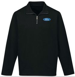 Ford Oval 1/4 Zip Premium Sweatshirt - No Hood