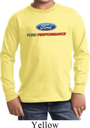 Ford Performance Parts Kids Long Sleeve Shirt