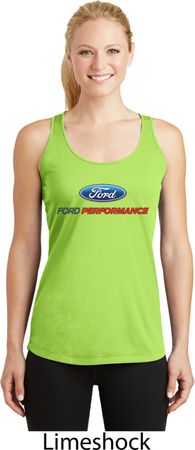 Ford Performance Parts Ladies Dry Wicking Racerback Tank Top
