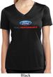 Ford Performance Parts Ladies Moisture Wicking V-neck Shirt