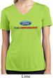 Ford Performance Parts Ladies Moisture Wicking V-neck Shirt