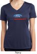 Ford Performance Parts Ladies Moisture Wicking V-neck Shirt
