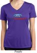 Ford Performance Parts Ladies Moisture Wicking V-neck Shirt
