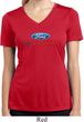 Ford Performance Parts Ladies Moisture Wicking V-neck Shirt