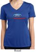 Ford Performance Parts Ladies Moisture Wicking V-neck Shirt