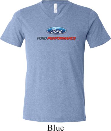 Ford Performance Parts Mens Tri Blend V-neck Shirt