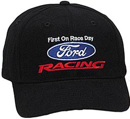 Ford Racing Hat  - Two Tone Fine Embroidered Logo Adjustable Cap