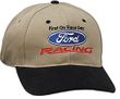 Ford Racing Hat  - Two Tone Fine Embroidered Logo Adjustable Cap