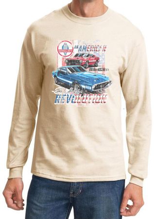 Ford Shelby Mustang Shirt American Revolution Long Sleeve Shirt