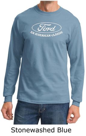 Ford Shirt Distressed An American Classic Adult Long Sleeve Shirt