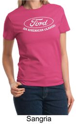 Ford Shirt Distressed An American Classic Ladies T-shirt