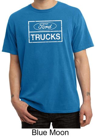 Ford Shirt Distressed Ford Trucks Classic Adult Pigment Dyed T-Shirt