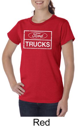 Ford Shirt Distressed Ford Trucks Classic Ladies Organic T-shirt
