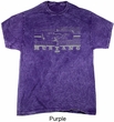 Ford Shirt Mustang Honeycomb Grille Mineral Tie Dye Shirt