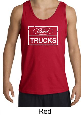 Ford Tank Top Distressed Ford Trucks Classic Adult Tanktop