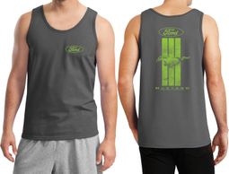 Ford Tank Top Green Mustang Stripe (Front & Back) Tanktop Ford Tank Top Green Mustang Stripe (Front & Back) Tanktop