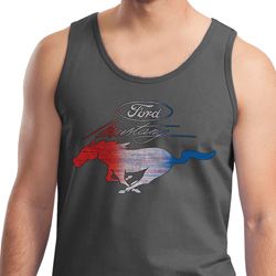 Ford Tank Top Mustang Red White and Blue Tanktop Ford Tank Top Mustang Red White and Blue Tanktop