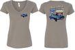 Ford Tee 1967 Mustang (Front & Back) Ladies V-neck