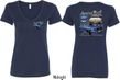 Ford Tee 1967 Mustang (Front & Back) Ladies V-neck