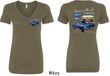 Ford Tee 1967 Mustang (Front & Back) Ladies V-neck