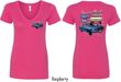 Ford Tee 1967 Mustang (Front & Back) Ladies V-neck