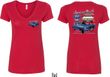 Ford Tee 1967 Mustang (Front & Back) Ladies V-neck