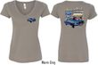 Ford Tee 1967 Mustang (Front & Back) Ladies V-neck