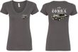 Ford Tee 1974 Cobra Profile (Front & Back) Ladies V-neck