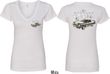 Ford Tee 1974 Cobra Profile (Front & Back) Ladies V-neck