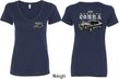 Ford Tee 1974 Cobra Profile (Front & Back) Ladies V-neck