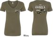 Ford Tee 1974 Cobra Profile (Front & Back) Ladies V-neck