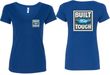 Ford Tee Built Ford Tough (Front & Back) Ladies V-neck
