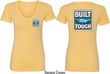 Ford Tee Built Ford Tough (Front & Back) Ladies V-neck