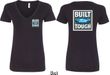 Ford Tee Built Ford Tough (Front & Back) Ladies V-neck