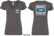 Ford Tee Built Ford Tough (Front & Back) Ladies V-neck