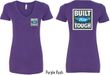 Ford Tee Built Ford Tough (Front & Back) Ladies V-neck