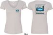 Ford Tee Built Ford Tough (Front & Back) Ladies V-neck