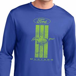 Ford Tee Green Mustang Stripe Dry Wicking Long Sleeve Ford Tee Green Mustang Stripe Dry Wicking Long Sleeve