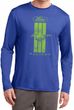 Ford Tee Green Mustang Stripe Dry Wicking Long Sleeve