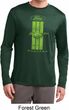 Ford Tee Green Mustang Stripe Dry Wicking Long Sleeve