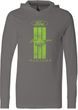 Ford Tee Green Mustang Stripe Lightweight Hoodie