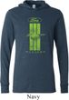 Ford Tee Green Mustang Stripe Lightweight Hoodie