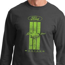 Ford Tee Green Mustang Stripe Long Sleeve Ford Tee Green Mustang Stripe Long Sleeve