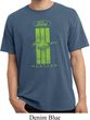 Ford Tee Green Mustang Stripe Pigment Dyed Shirt
