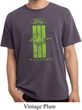 Ford Tee Green Mustang Stripe Pigment Dyed Shirt