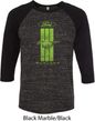 Ford Tee Green Mustang Stripe Raglan Shirt
