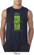 Ford Tee Green Mustang Stripe Sleeveless Shirt