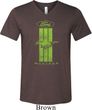 Ford Tee Green Mustang Stripe Tri Blend V-neck