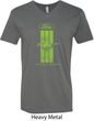 Ford Tee Green Mustang Stripe V-neck